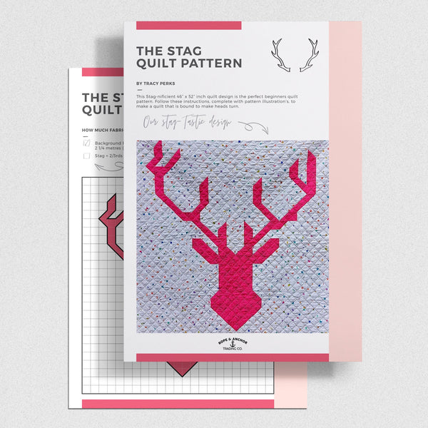 INSTRUCTIONS: Tracy Perks 'The Stag' Quilt: DIGITAL DOWNLOAD