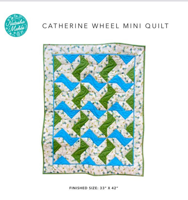 INSTRUCTIONS: Catherine Wheel Mini Quilt: PRINTED VERSION