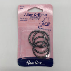 Alloy O-Rings: Nickel Black: 26mm