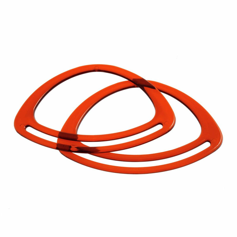Oval Bag Handles: ONE 7" PAIR: Amber