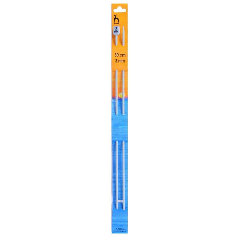 Pony Single-Ended Knitting Needles 30cm x 3mm