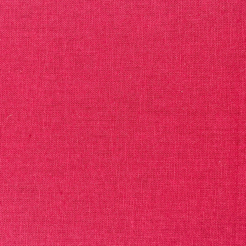 100% Cotton Plain: #33 Crimson: by the 1/2m