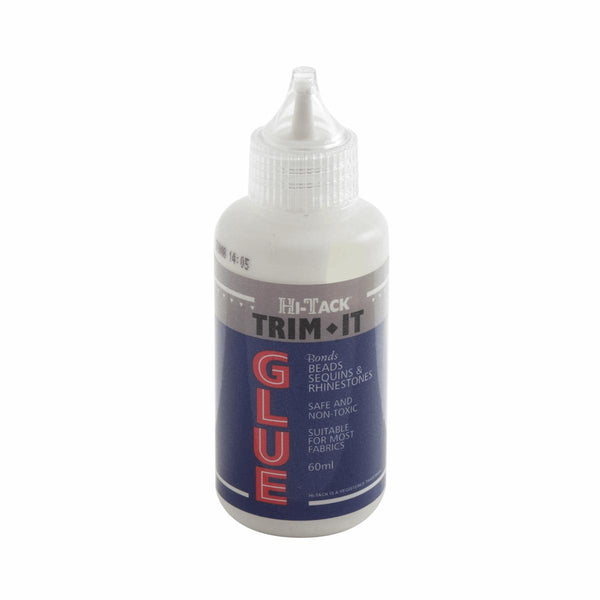 ADHESIVE: Hi-Tack Trim It Glue: For Beads, Sequins, Rhinestones and more: 60ml