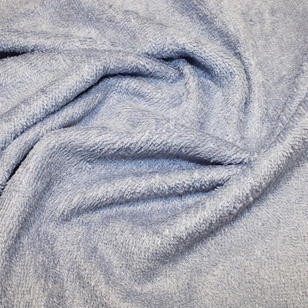 Cashmere-Soft Bamboo Towelling in Blue: by the METRE