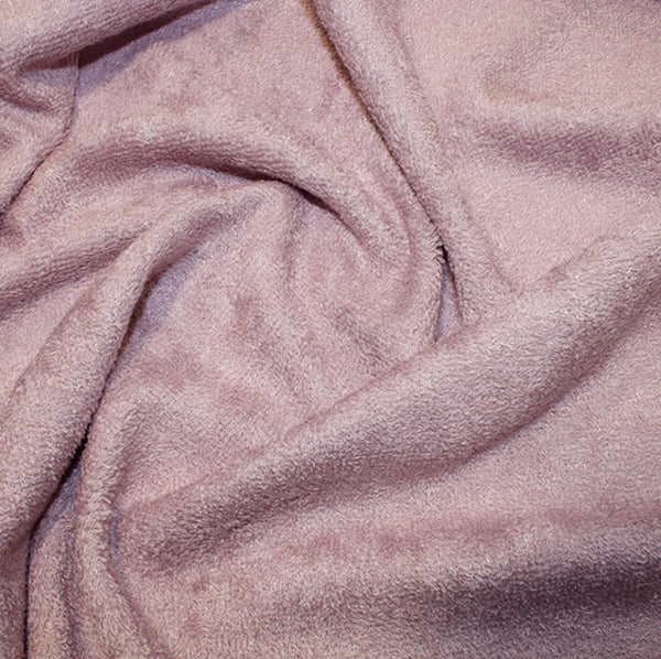 Cashmere-Soft Bamboo Towelling in Rose Pink: by the METRE