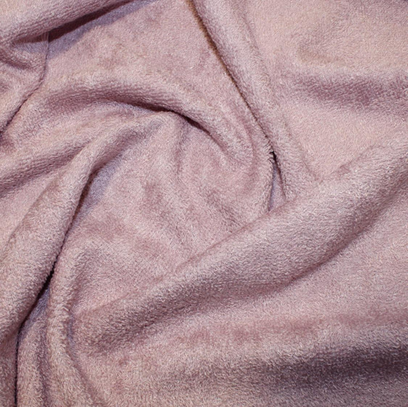 Cashmere-Soft Bamboo Towelling in Rose Pink: by the METRE