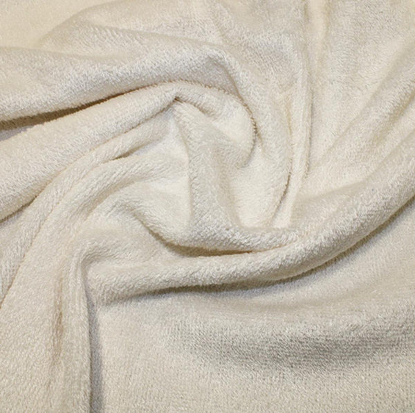 Bamboo Towelling: by the 1/2m: Ivory