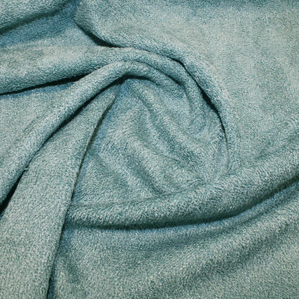 Cashmere-Soft Bamboo Towelling in Teal: by the METRE