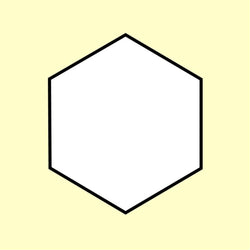Hexiform: Hexagons: 1.5" for Natasha's Easy Cable Tidy x 10