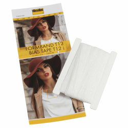 VLIESELINE Formband Iron-On Bias Tape T12: 12mm x 5m: White