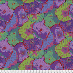 Kaffe Fassett Collective | 108" Super Wide Cotton Sateen Backing: 'Lotus Leaf' Purple QBGP007.PURPLE: by the 1/2m