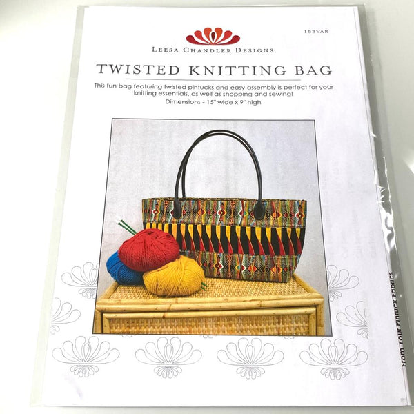 INSTRUCTIONS: Leesa Chandler DESIGNS Twisted Knitting Bag: PRINTED VERSION