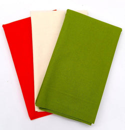 Complimentary Plains for Leesa Chandler Fabrics: 3x 1/2m: Chartreuse, Cream, Orange