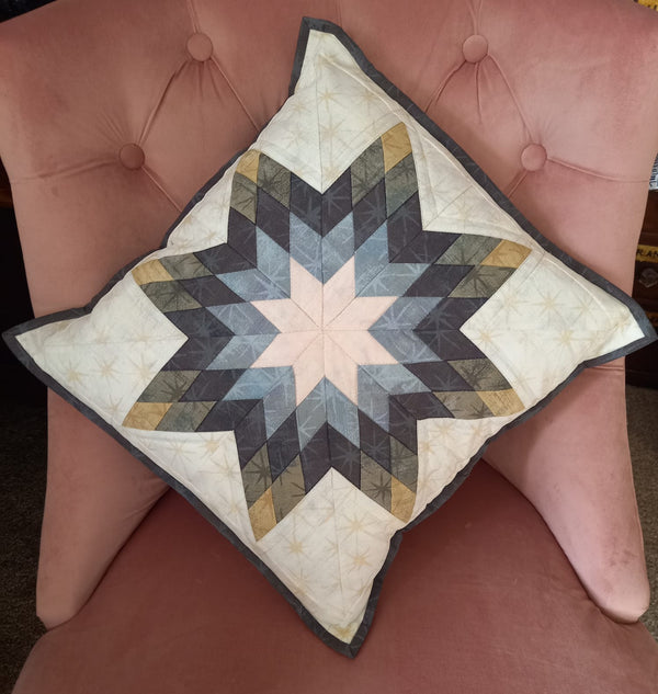 INSTRUCTIONS: Rainbow Star Quilt Pattern, PLUS Cushion/Bag: PRINTED VERSION