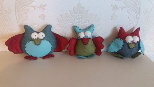 House of Zandra: Printed Instructions: Trio of Owls