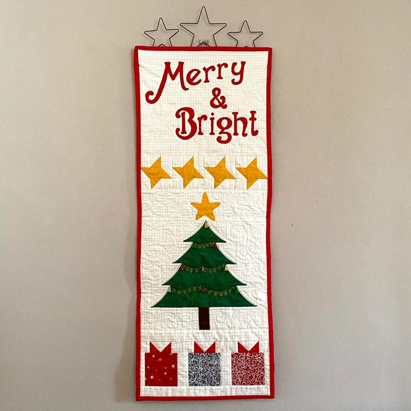 INSTRUCTIONS: Merry and Bright Wall Hanging: PRINTED VERSION