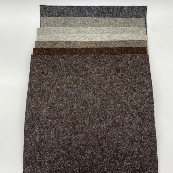 100% Wool Felt Bundle for House of Zandra 'Heirloom' Toys: Seven 12" x 12" Squares