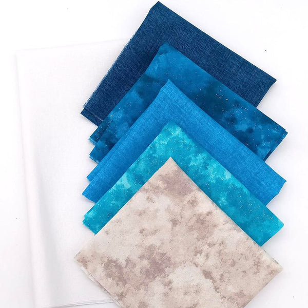 Fabric Kit for 'Candy Medallion': BLOCK 5 ONLY: Teal