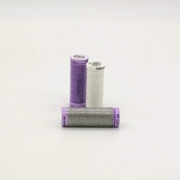 THREAD BUNDLE for Leesa Chandler Oriental Baltimore: 3 Spools: White, Purple, Grey