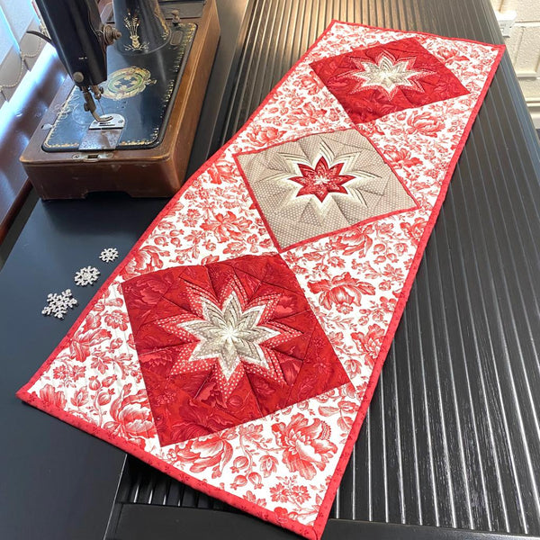INSTRUCTIONS: Folded Star Block, Cushion, Table Runner / Wall Hanging: PRINTED VERSION