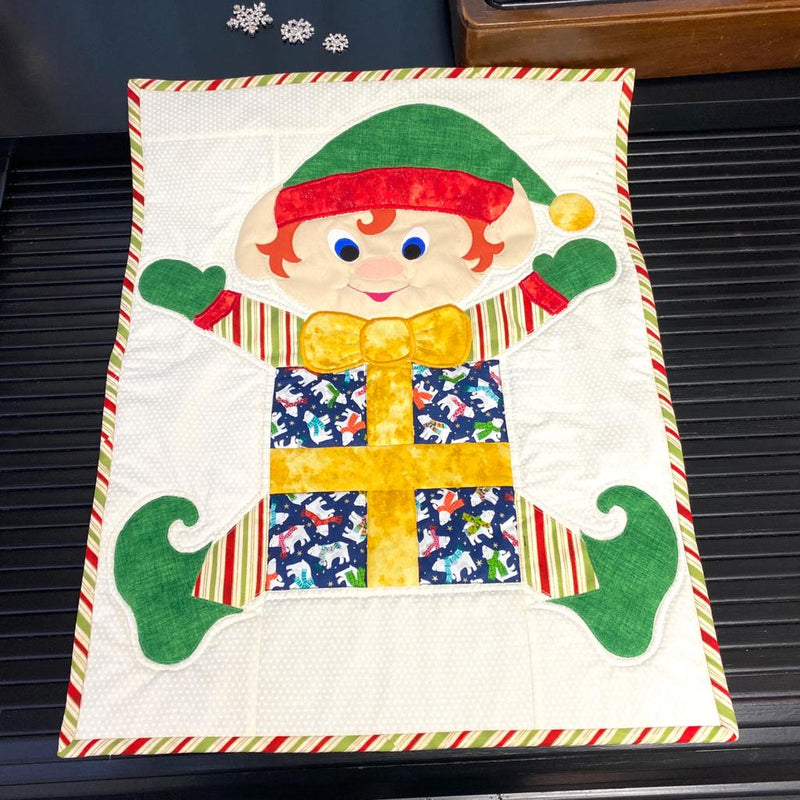 INSTRUCTIONS: Cheeky Christmas Elf Appliqué: PRINTED VERSION with TEMPLATE