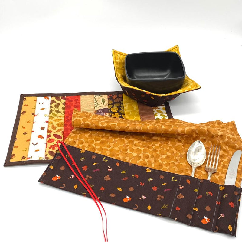 INSTRUCTIONS: 2 in 1 Napkin & Cutlery Roll: PRINTED VERSION