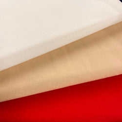 Complimentary Plains for Moda Cranberries and Cream Fabrics: 3x 1/2m: Cardinal, Beige, Ivory