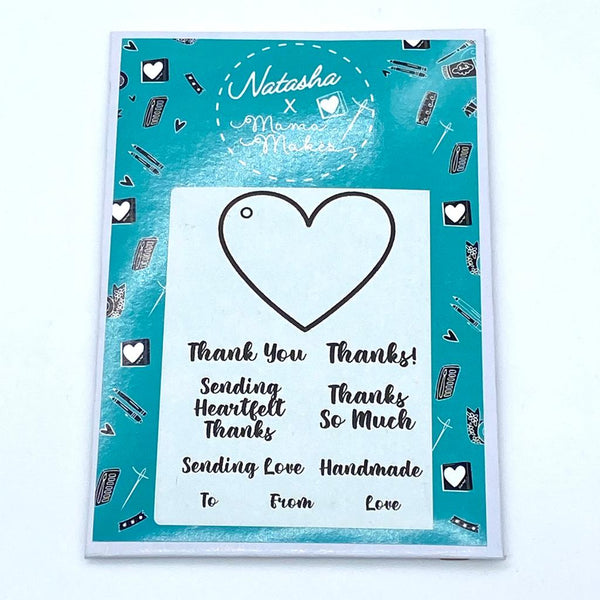 Natasha x Mama Makes: HEART Tag Stamp Set