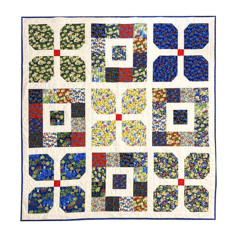 INSTRUCTIONS: 'Flower Garden' Quilt: DIGITAL DOWNLOAD