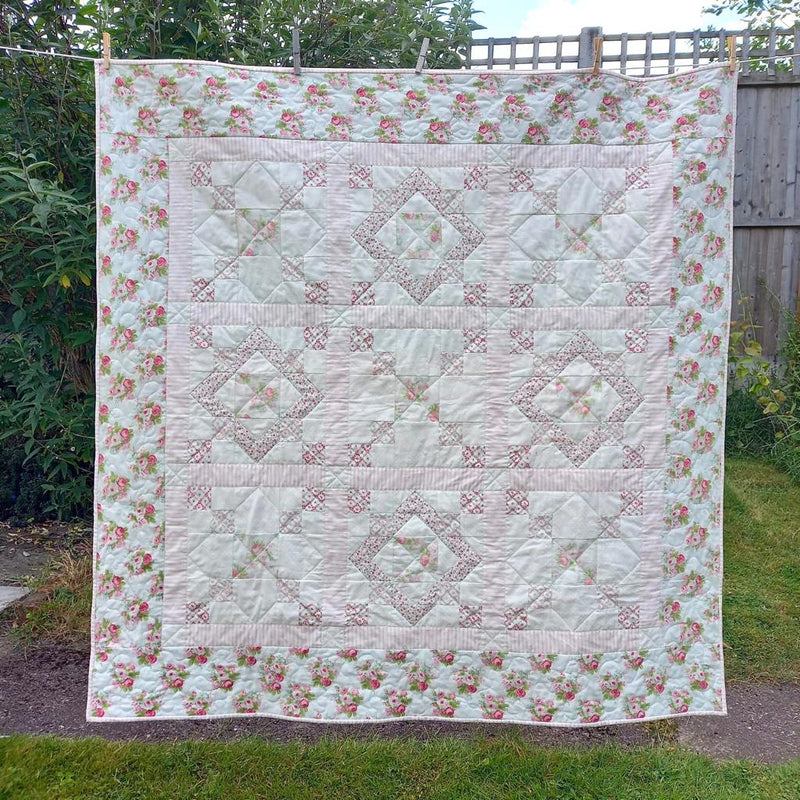 INSTRUCTIONS: 'Cottage Garden' Quilt: DIGITAL DOWNLOAD