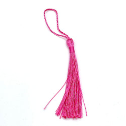 Craft Corner | 13cm Silky Tassel: Fuchsia