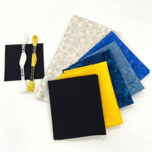 FABRIC KIT: Leesa Chandler | JAPANESE Baltimore Appliqué Quilt: BLOCK 4 'Cranes'