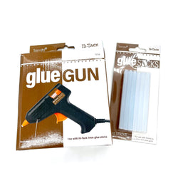 Trimits: GLUE GUN + REFILL DUO: Hi-Tack 10W Mini Glue Gun + Pack of 7mm Glue Stick Refills