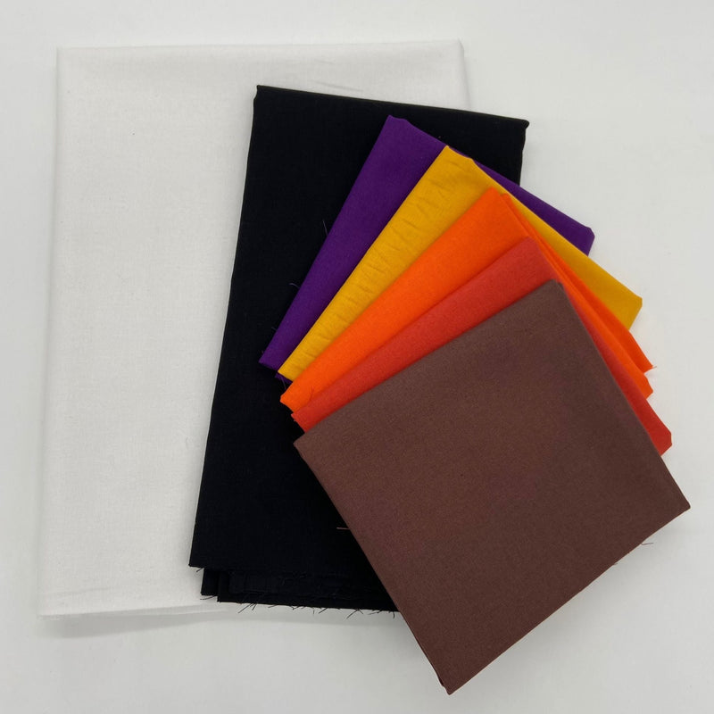 FABRIC KIT: Tracy Perks 'The Halloween Table Runner': 100% Cotton Plains