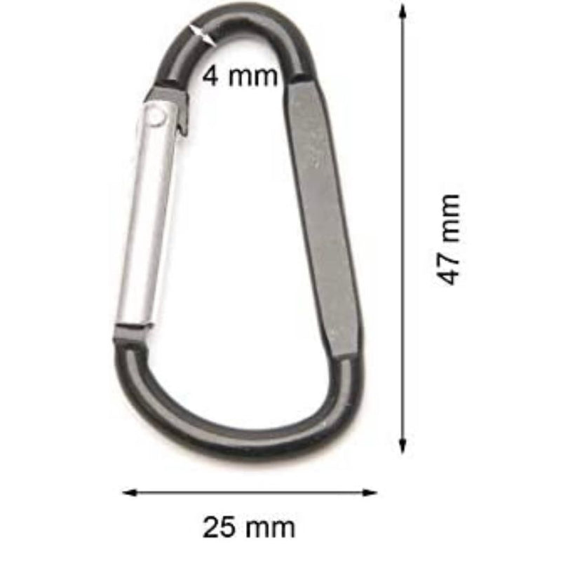 HARDWARE: Carabiner Clip 47mm x 25mm: Red
