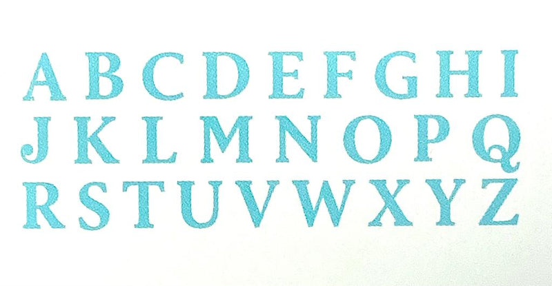 TEMPLATE SET: Alphabet: 210gsm Card: 2" tall letters