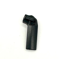 Metal Zip Slider with Rectangular Bar Zipper Pull x 1: Matte Black