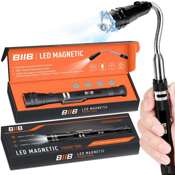LED Magnetic Flexible Telescopic Pick Up Tool
