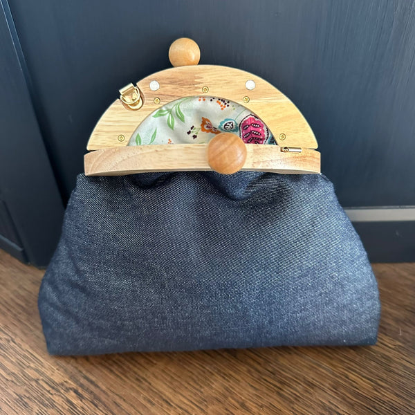INSTRUCTIONS WITH TEMPLATE: Wood Top Clutch: DIGITAL DOWNLOAD
