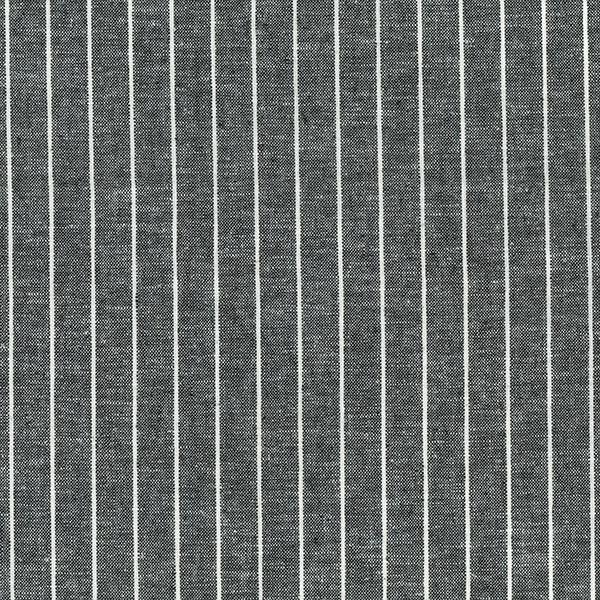 Yarn Dyed Linen Viscose: Black: Cut to Order by the METRE