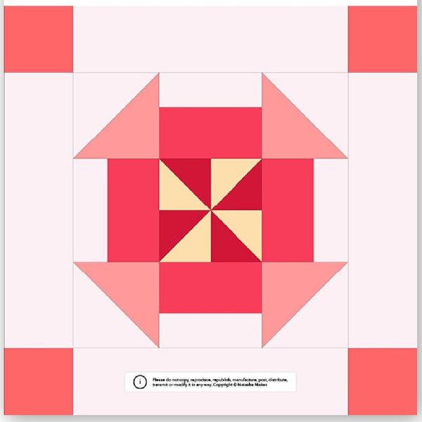 Fabric Kit for 'Candy Medallion': BLOCK 4 ONLY: Zesty
