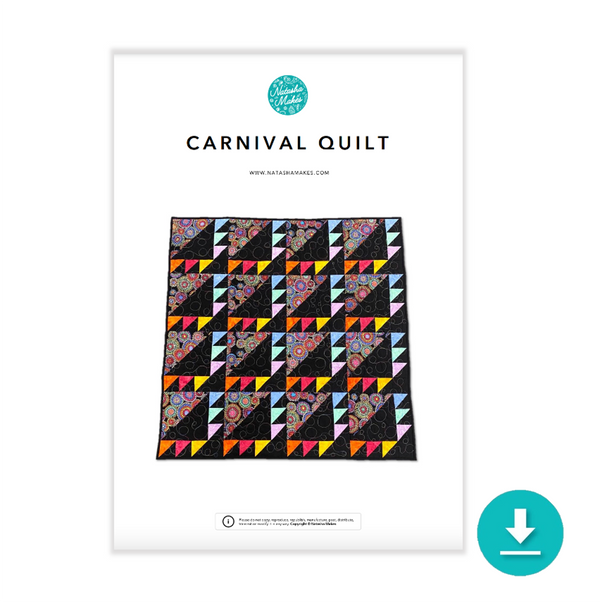 INSTRUCTIONS: 'Carnival' Quilt: DIGITAL DOWNLOAD