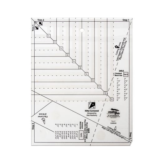 Creative Grids: CGRDH5 Non-Slip Kitty Cornered Ruler