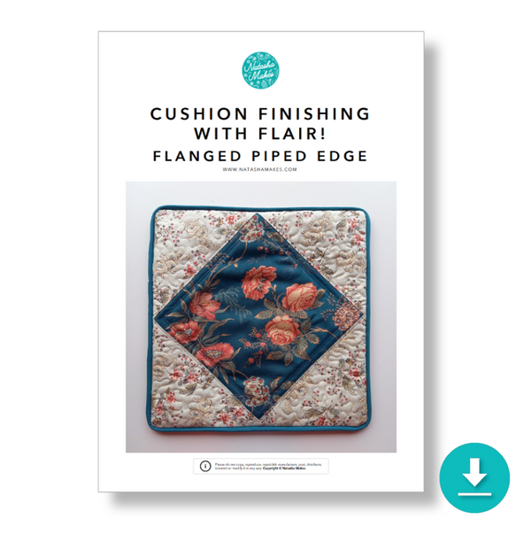 INSTRUCTIONS: 'Cushion Finishing with Flair!' FLANGED PIPED EDGE Cushion: DIGITAL DOWNLOAD
