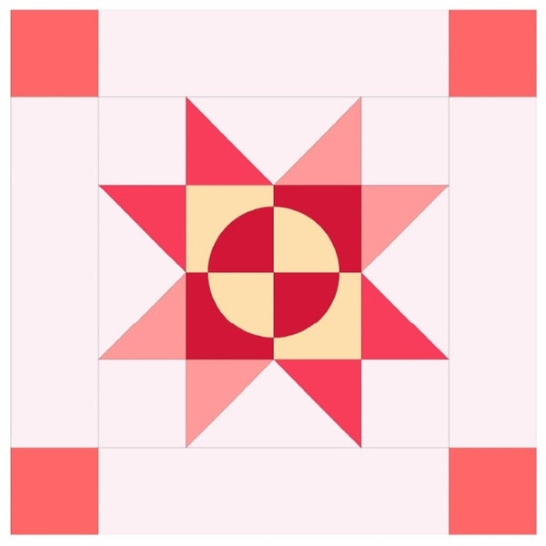 Fabric Kit for 'Candy Medallion': BLOCK 5 ONLY: Teal