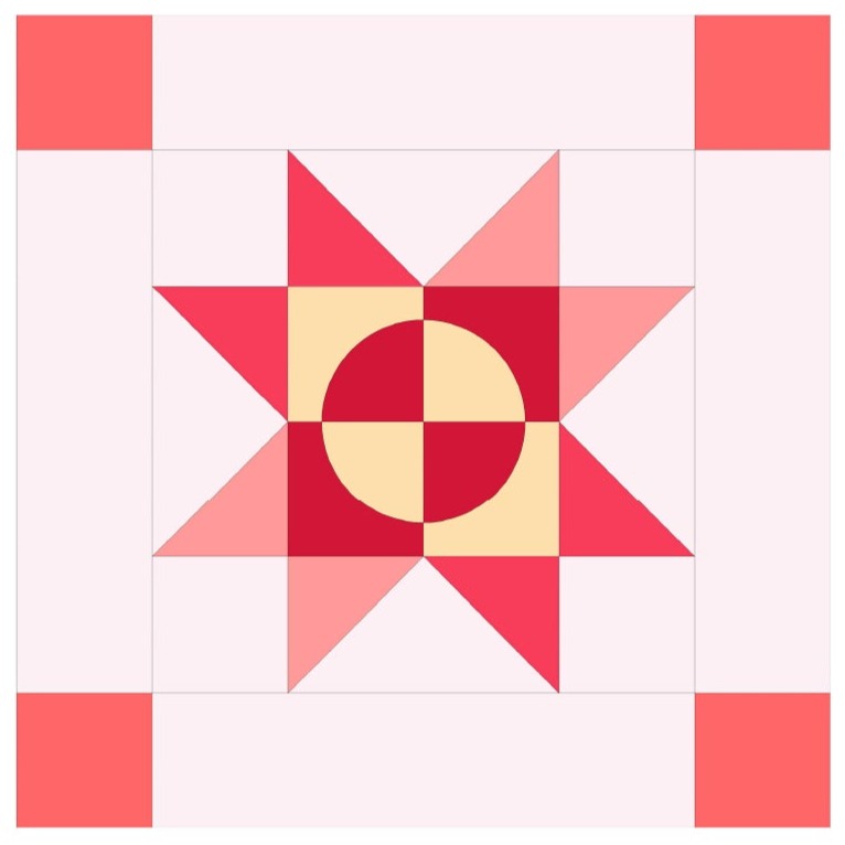 Fabric Kit for 'Candy Medallion': BLOCK 5 ONLY: Zesty