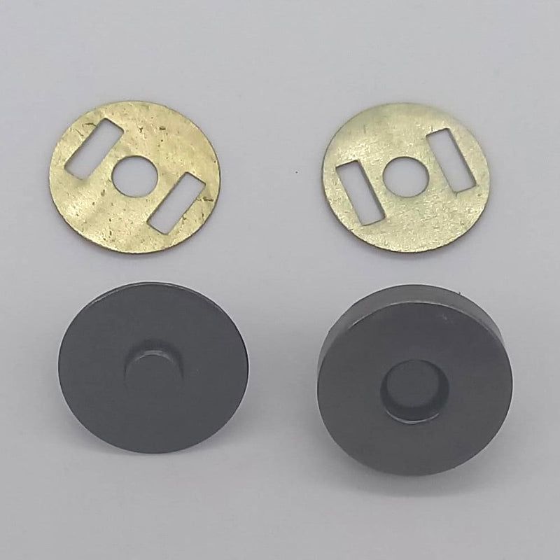 HARDWARE: Magnetic Clasp (Single): 18mm: Gunmetal Colour
