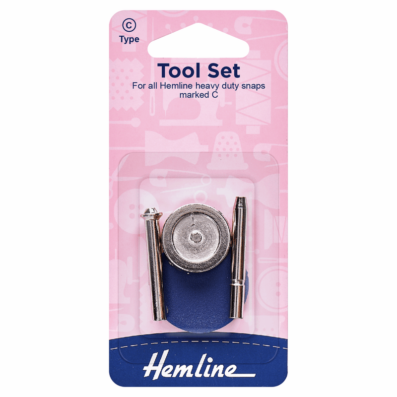 HEMLINE: Tool Set: C Type: for Hemline Heavy Duty Snaps marked C
