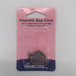 HEMLINE: Magnetic Bag Clasp: 479 Nickel