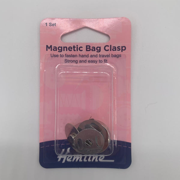 HEMLINE: Magnetic Bag Clasp: 479 Nickel